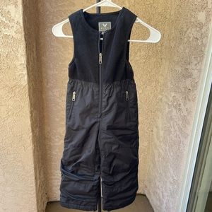 White Sierra Kids Black Insulated Ski Bib